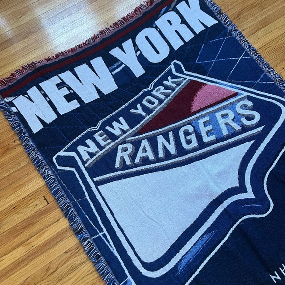 Vintage New York Rangers Throw Blanket / NHL / 90s - Picture 2 of 5